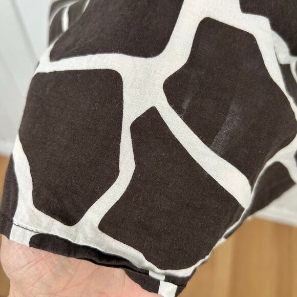 LandsEnd Women Swim Suit Cover Up Beach Vacation Pool Lounge Preppy Brown Medium - Picture 3 of 7